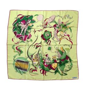 Prada Silk Scarf With James Jean Fairy Print - image 1